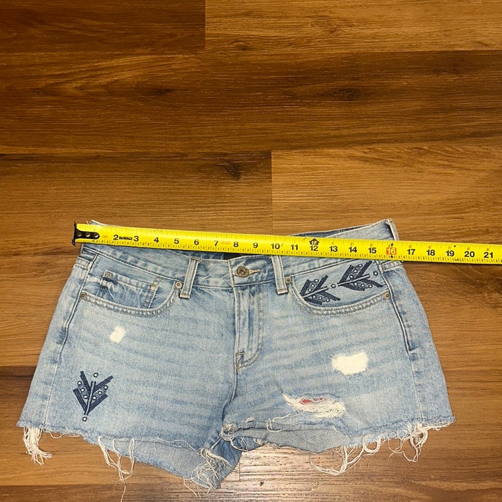 Lucky Brand Blue Distressed Jean Shorts